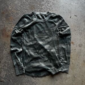 GAP Men's Camouflage Long Sleeve Shirt - Green